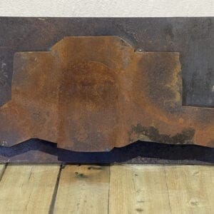 Relief Light Sconce in Rusted Steel