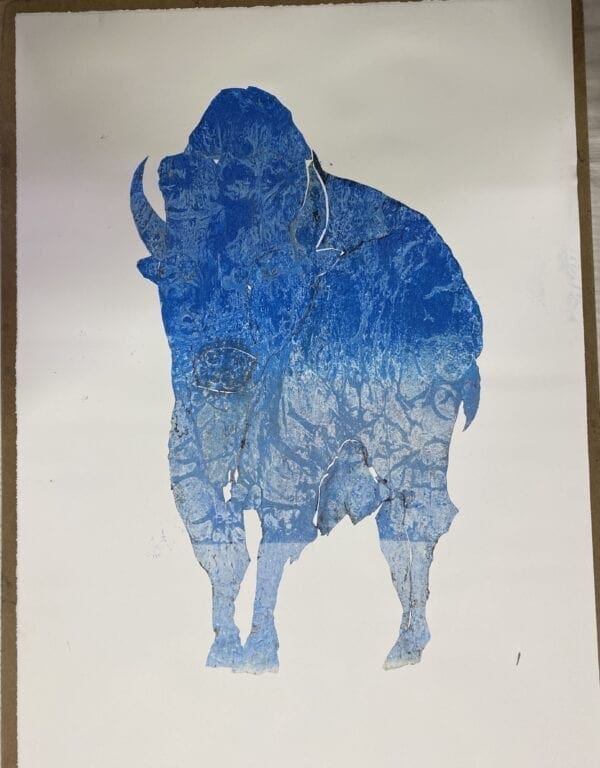 Blue buffalo monotype
