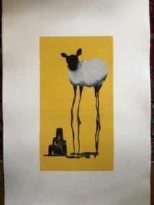 Long Legged Sheep Monotype