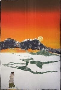 Sunrise Over Taos Valley Monotype
