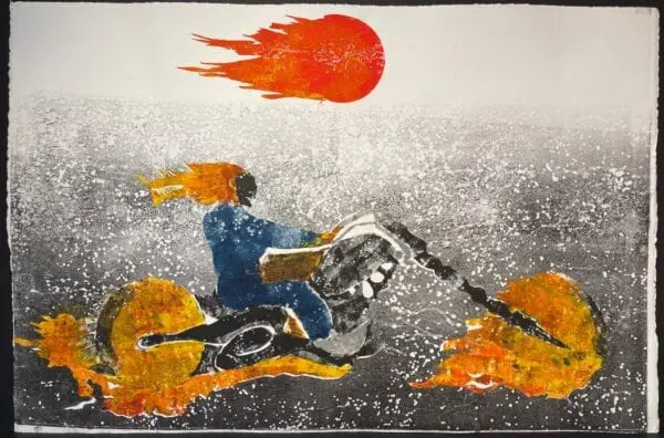 Racing the Sun Monotype created by Pat Woodall