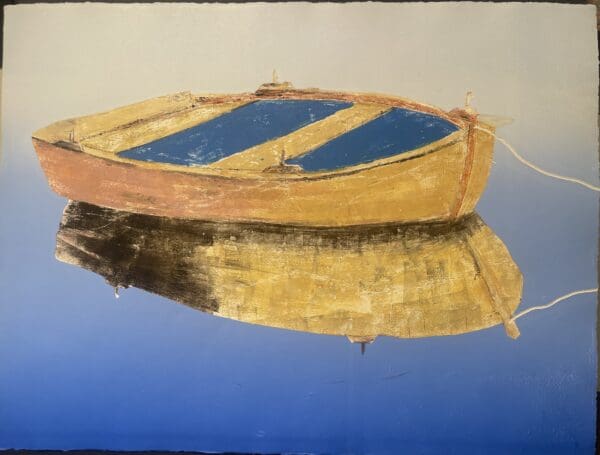 Tethered Rowboat       Monotype    22x30"