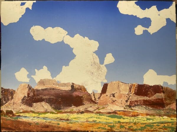 Cloud Over Brown Mesa     Monotype    22x30"